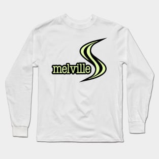 Melville Logo Light Green with Black Outline Long Sleeve T-Shirt